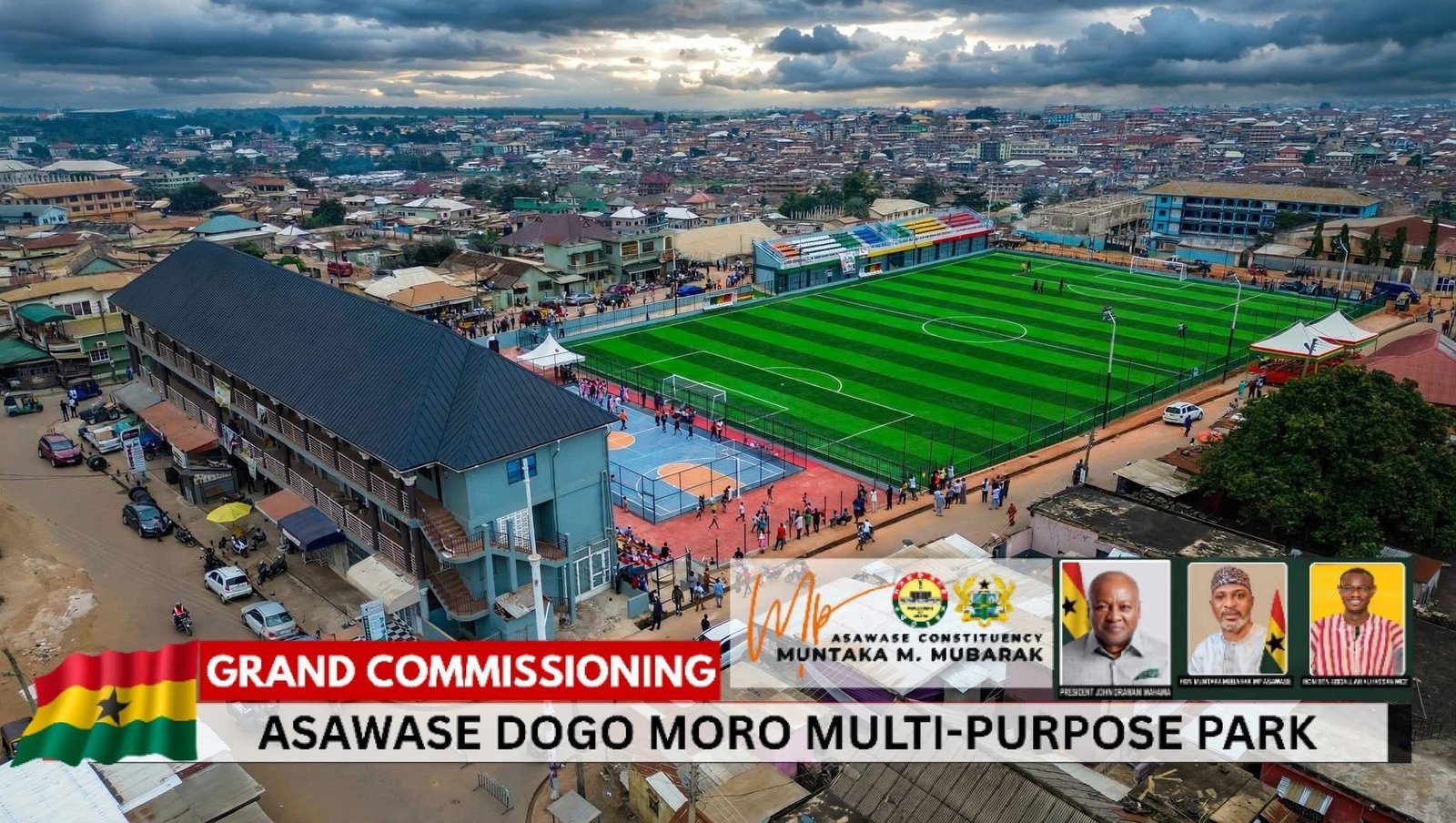 Community multi-purpose sports facility in Asawase, Ghana